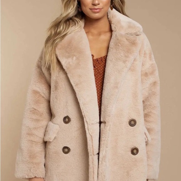 New: Free People x Revolve Kate Faux Fur Oversized Coat. Size Small - Picture 4 of 14